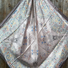 Load image into Gallery viewer, 35X35&quot;  Pink Floral Wild Rag/Scarf WR3422
