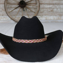 Load image into Gallery viewer, Horsehair Pink Braided Tassel Hat Band
