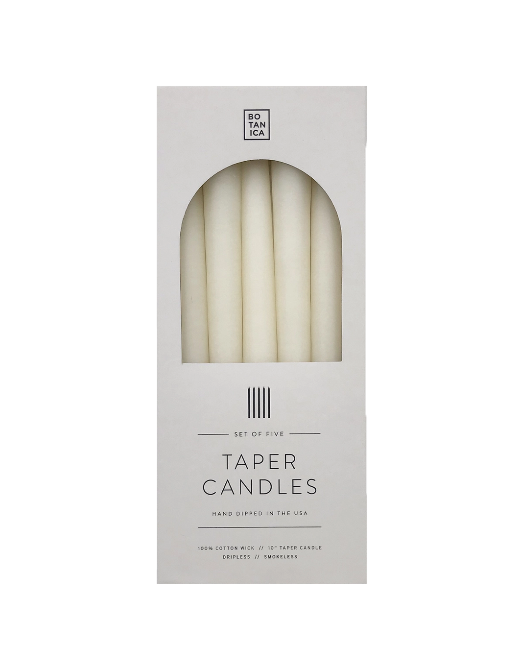Natural White Taper Candles