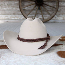 Chargez l’image dans le spectateur de la Galerie, Brown Braided Leather Hat Band
