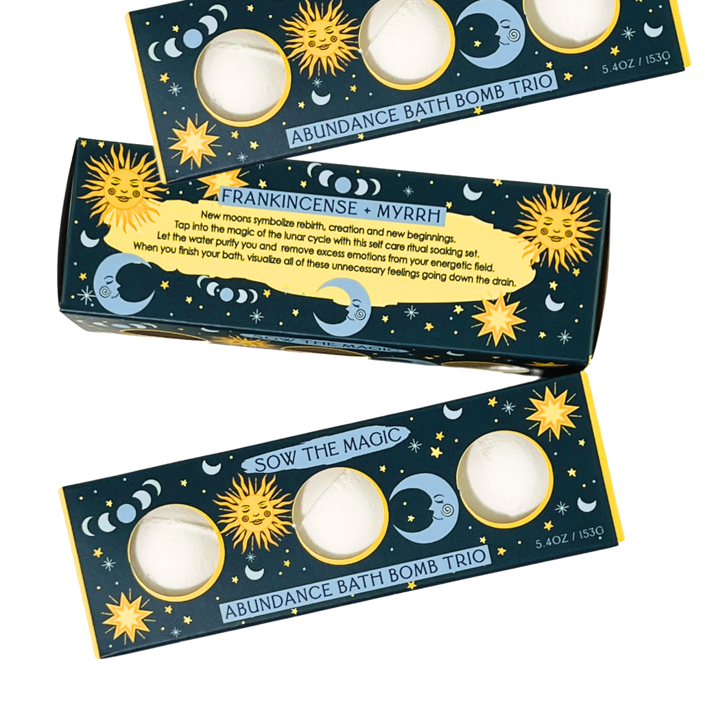 Moon Phase Abundance Bath Bomb Trio