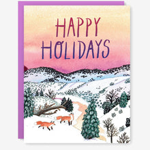 Load image into Gallery viewer, Holiday Foxes Card
