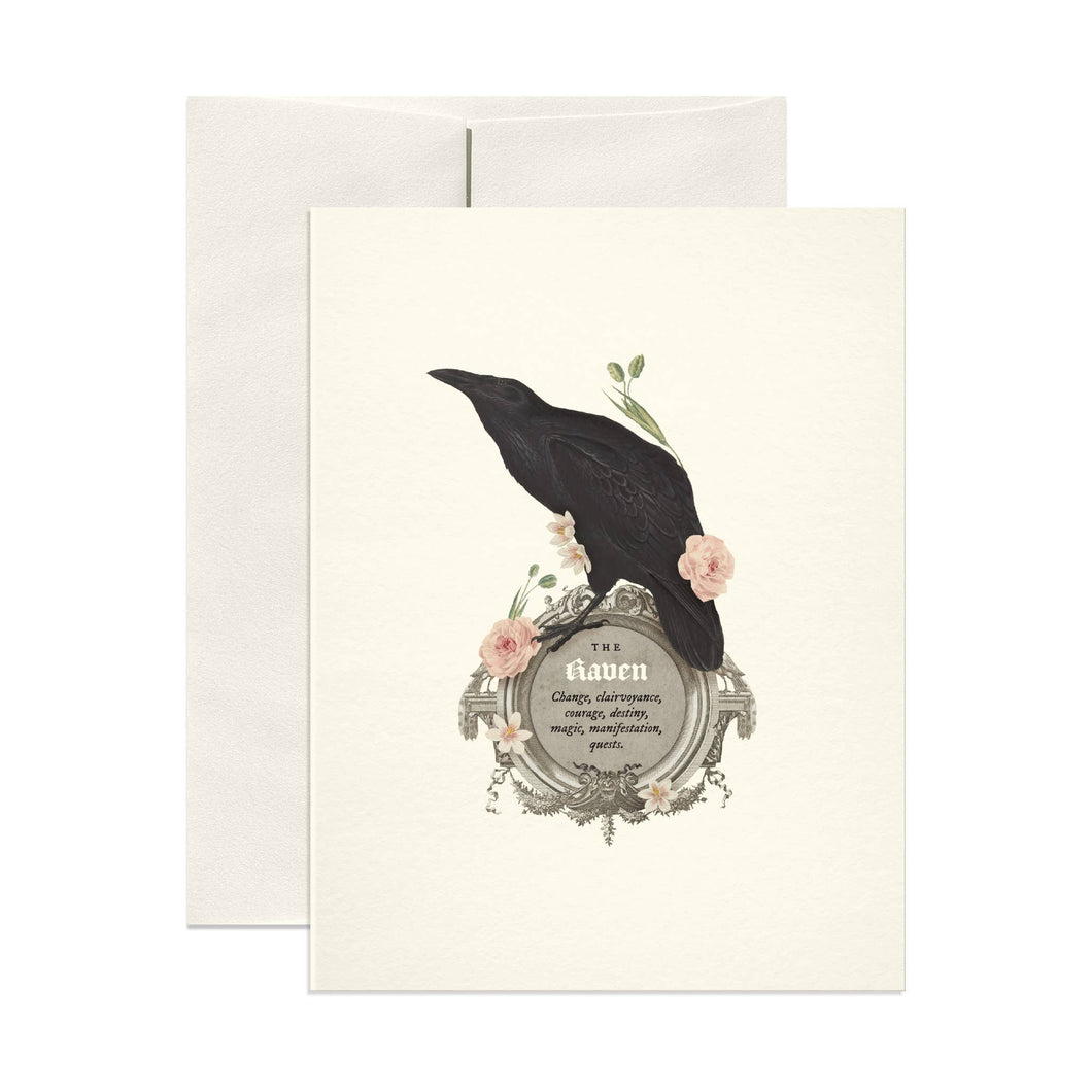 The Raven Symbolism Card